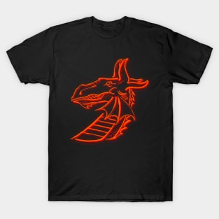 Neon red dragn T-Shirt